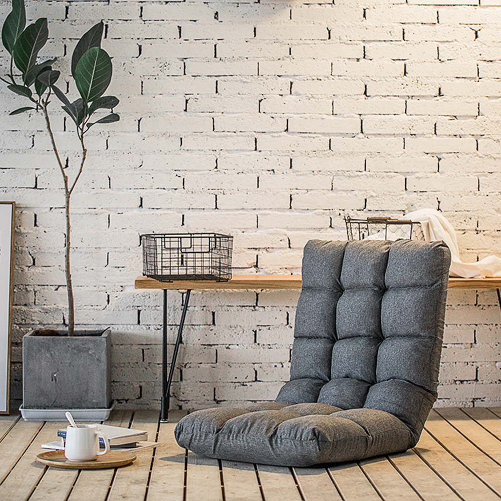 2세대 6단 각도조절 푹신한 좌식소파 1인용 자취방 원룸 바닥 쇼파