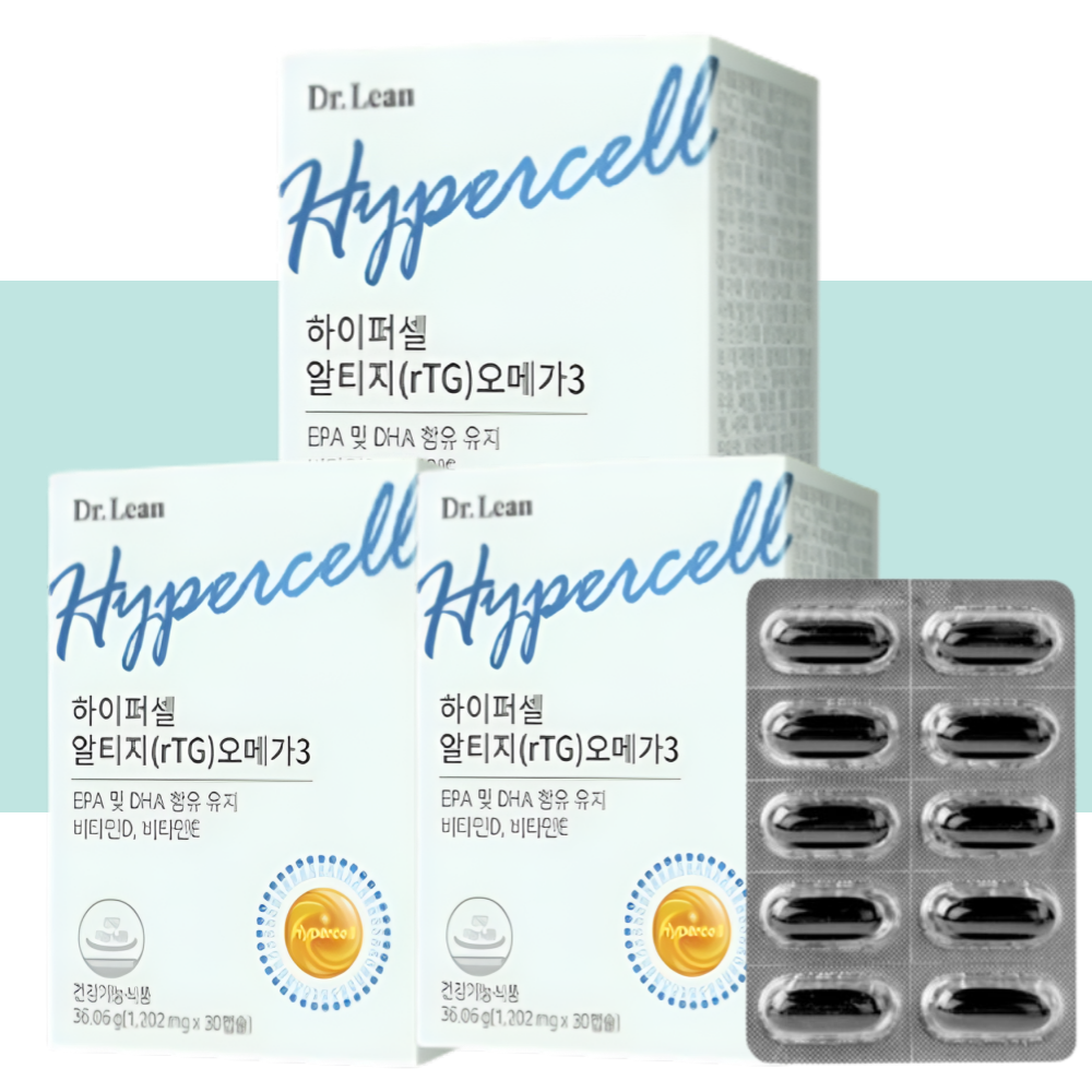 닥터린 하이퍼셀 알티지 오메가3 rTG 식물성 30캡슐X3박스