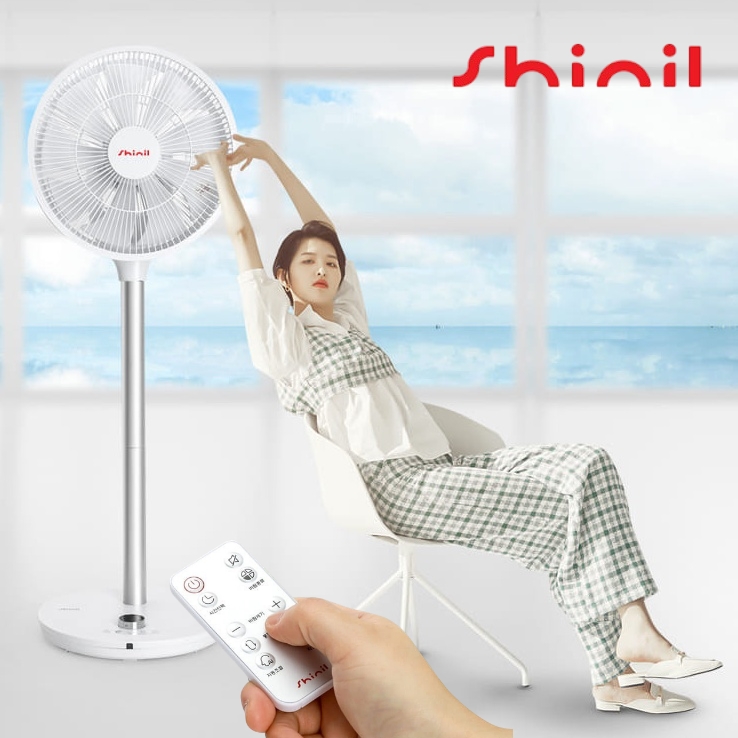 신일 무선선풍기 360도 무소음 거실 사무실 가정용 스탠드형선풍기 - 메인 이미지