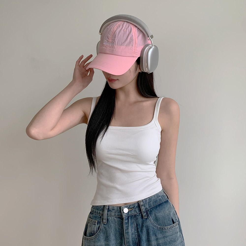 [10컬러/여름캡모자] 스톡 자수 바스락 나일론 스트링 여름 물놀이 흠뻑쇼 볼캡 모자 상세 이미지 28