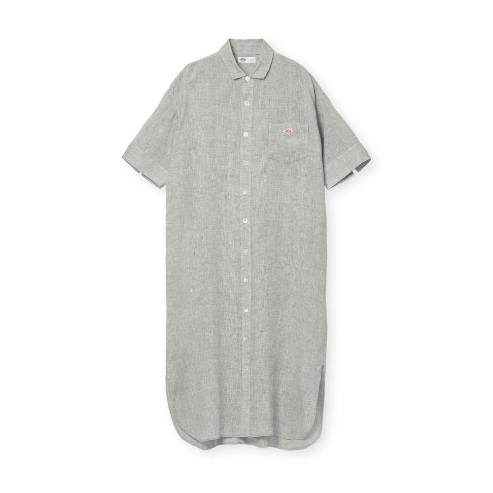 단톤 원피스 STRIPE ROLL UP SHIRT DRESS 25SS 반팔 셔츠 DNB251L203-0011