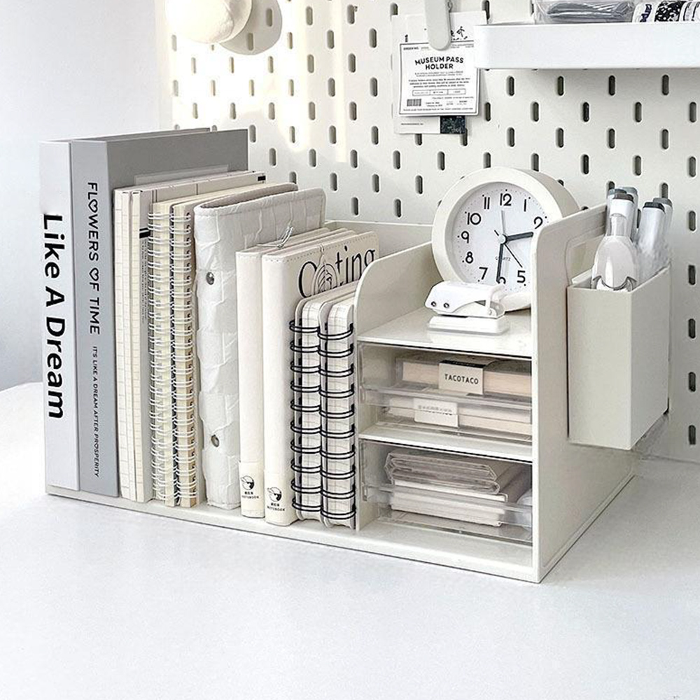 책꽂이형 올인원 책상정리함 사무실 책상 정리 데스크 오거나이저 이미지 4