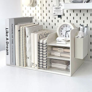 책꽂이형 올인원 책상정리함 사무실 책상 정리 데스크 오거나이저 실사용 후기 | 효과 있을까? - 상품 이미지 4