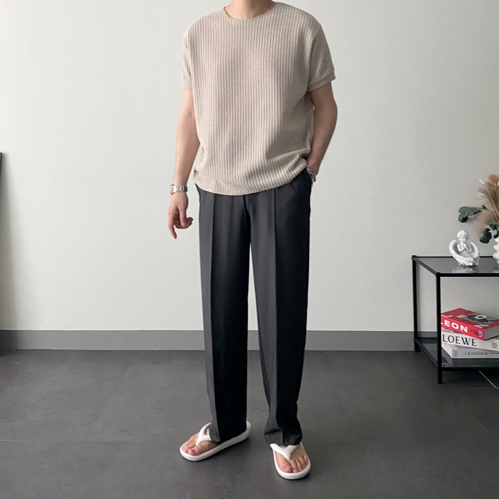 1+1 머슬핏반팔 남자오버핏반팔 무지반팔티 - 상세 이미지 5