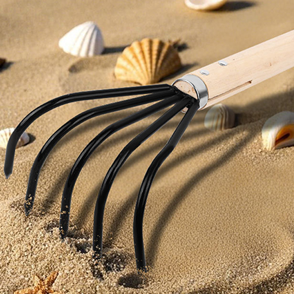 5발 조개갈퀴 소형 바지락 조개 갯벌 캐기 체험 장비 원예 텃밭 호미 해루질 도구