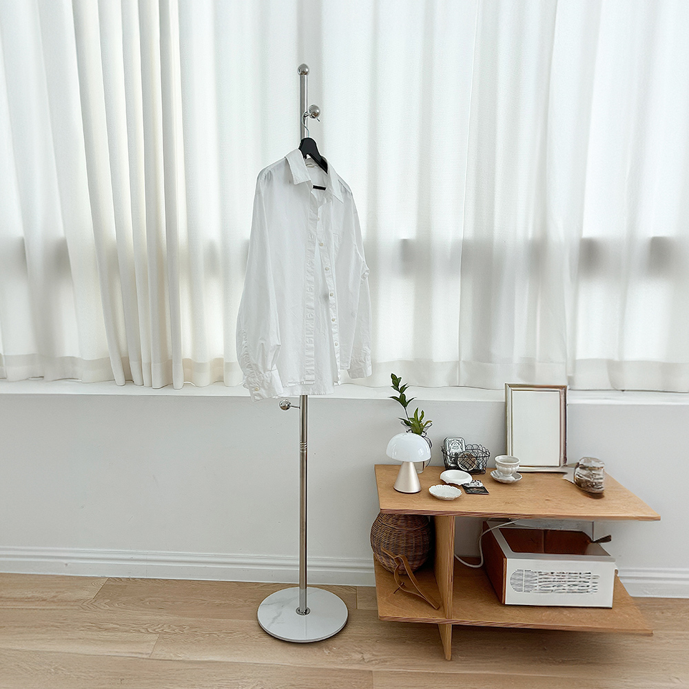 실버볼 옷안늘어나는 스탠드행거 튼튼한 고정식 행거 스탠드 옷걸이