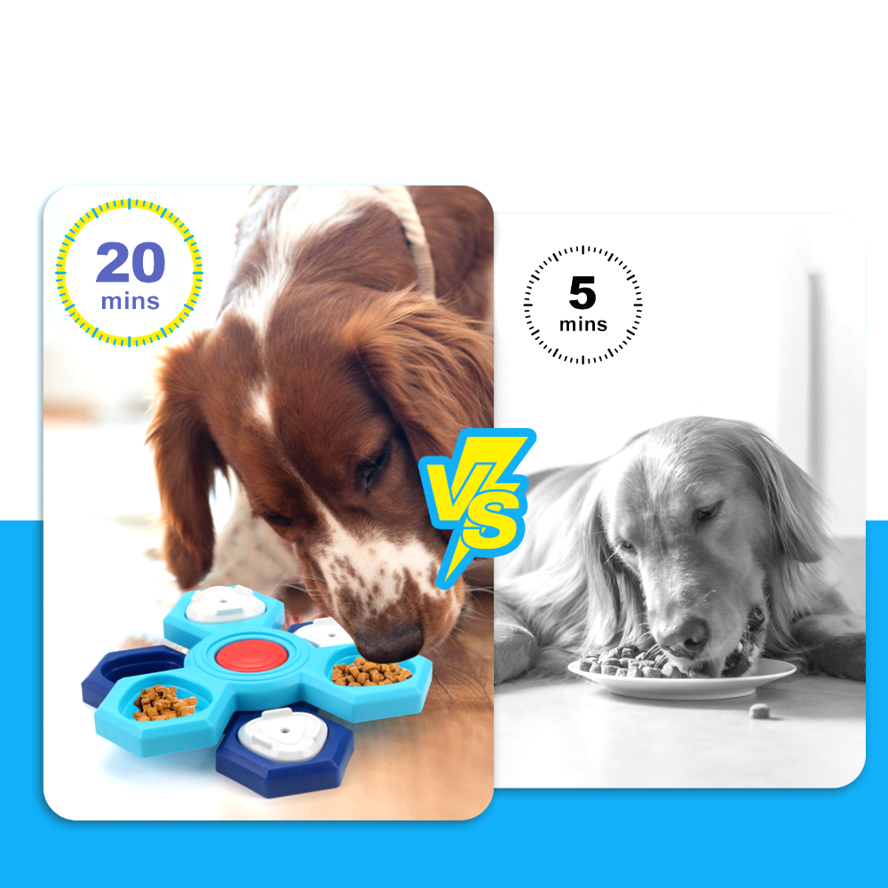 퍼플펫 강아지 노즈워크 장난감 분리불안 고양이 간식 놀이 훈련 지능개발 회전노즈 2단