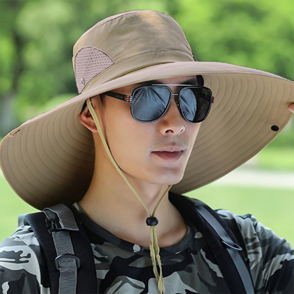 모자 사파리 아웃도어 백패킹 버킷햇 등산 단체 남자 벙거지 자외선차단 햇빛 트레킹 챙넓은 - 상품 이미지