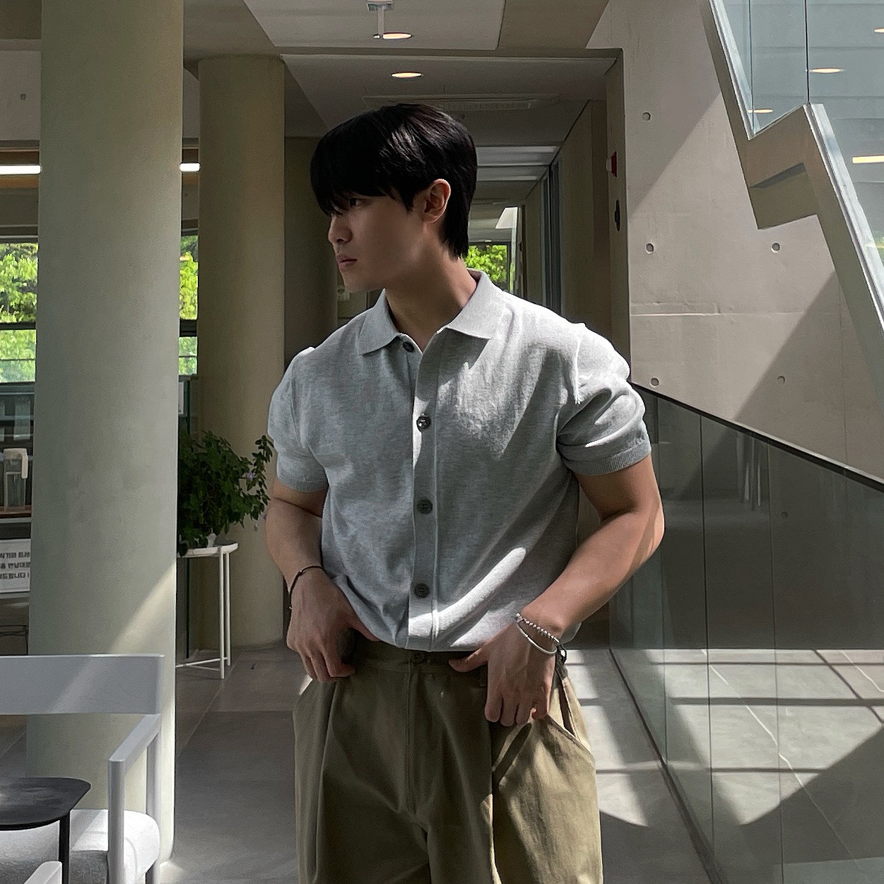 치노팬츠 통큰바지 벌룬팬츠 - 상세 이미지 4