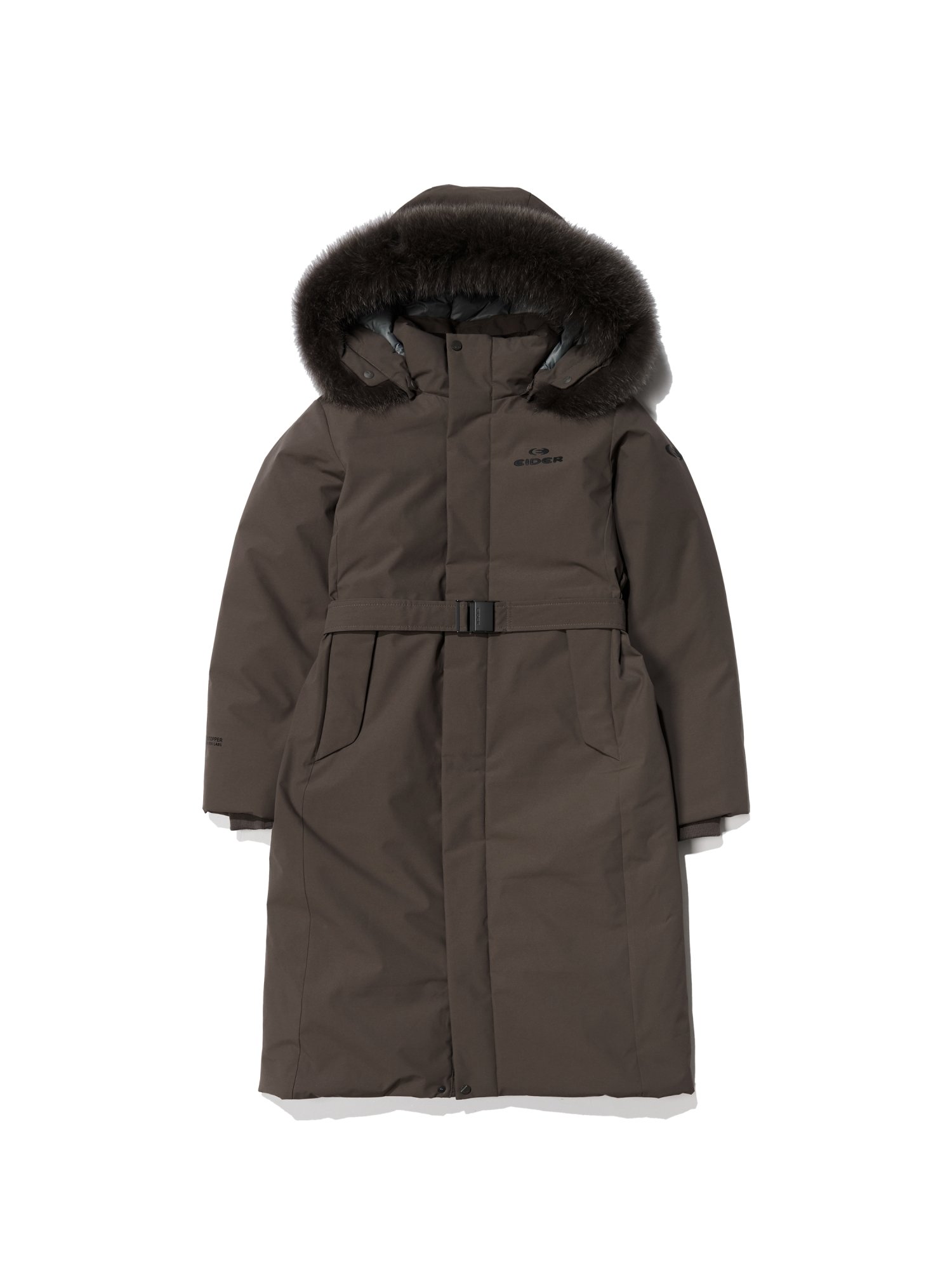 아이더 여성 롱패딩 라헨느 캐시미어 윈드스토퍼 구스다운 자켓