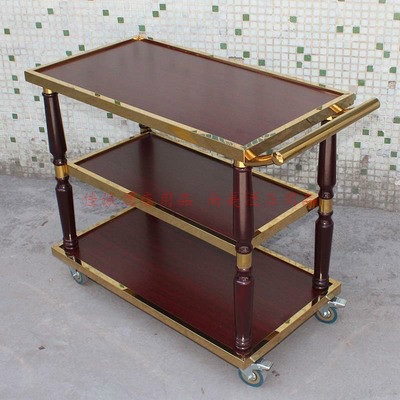 상업용 3단 이동식 서비스카트 스테인리스 호텔 식음료 서빙카 강철 3층(83x45x96cm) 1개 - 상세 이미지 3