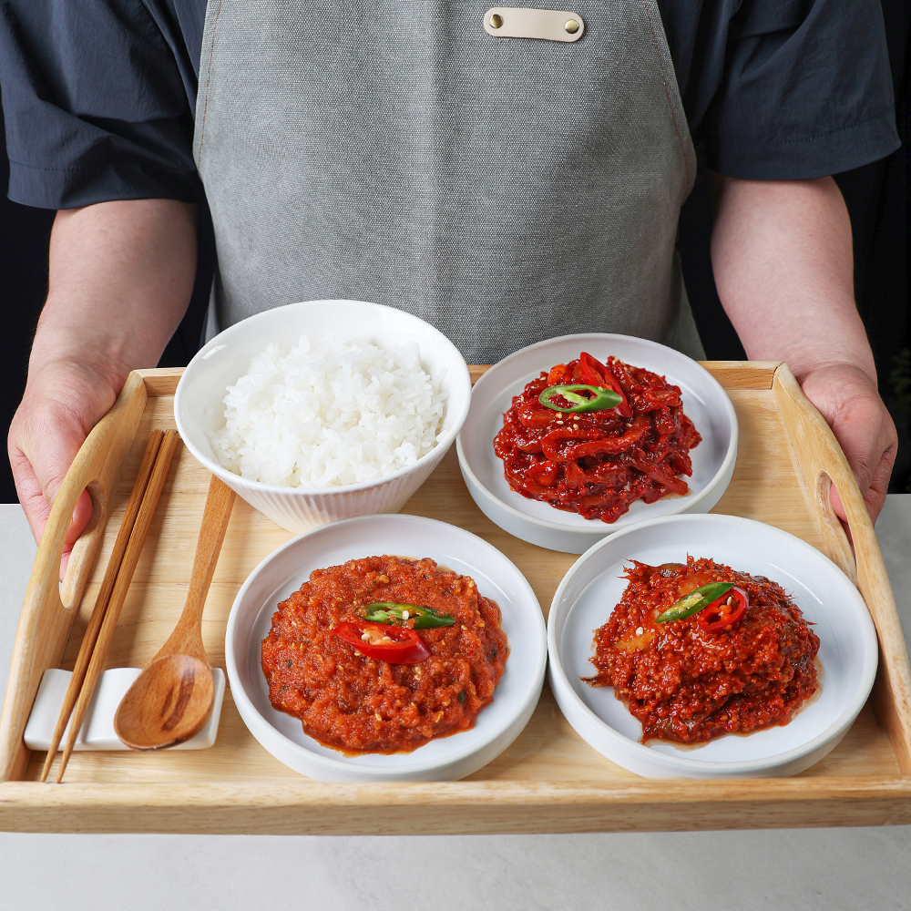 오징어젓 400g 젓갈 반찬 낙지 창난 명란 청어알 저염젓갈 8종 - 상세 이미지 2