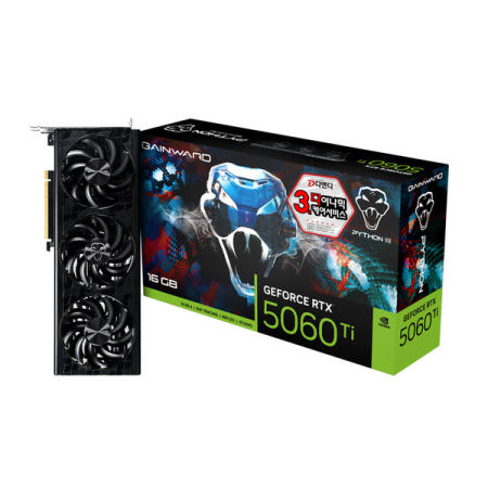 GAINWARD GAINWARD 지포스 RTX 5060 TI 파이썬 III D7 16GB 그래픽카드