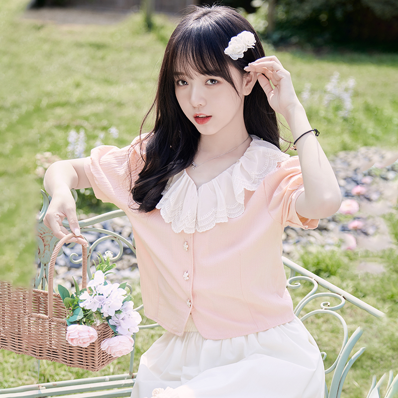 Bokaqi 2024 새로운 여름 스타일 프랑스 인형 칼라 여성 6218N742622 : 매스샵
