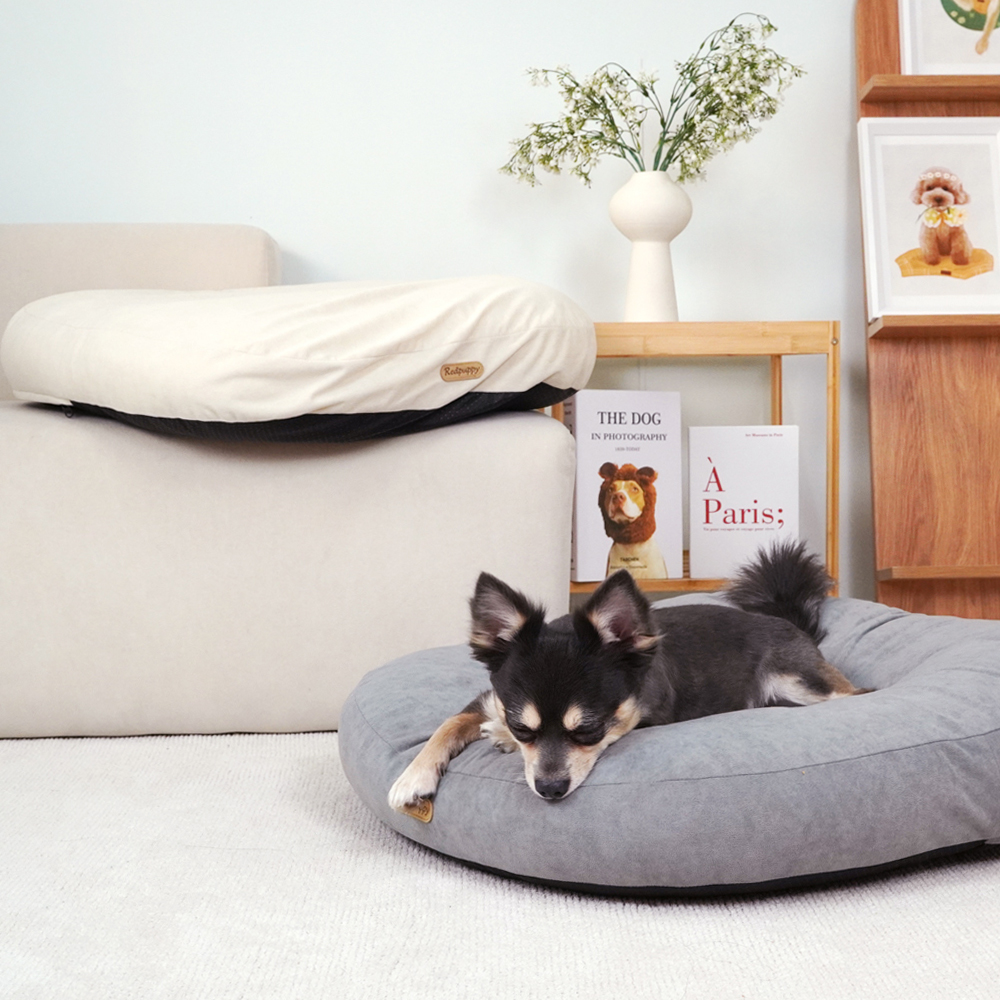 개과천선 플러피 강아지 방석 애견 중형견 사계절 꿀잠 도넛고양이 쿠션
