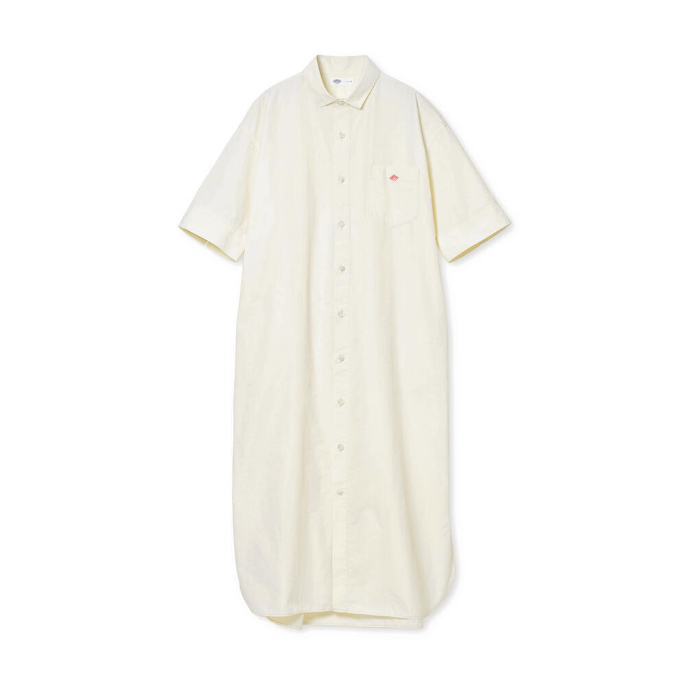단톤 원피스 ROLL UP SHIRT DRESS 25SS 반팔 셔츠 DNB251L203-0010 - 상품 이미지