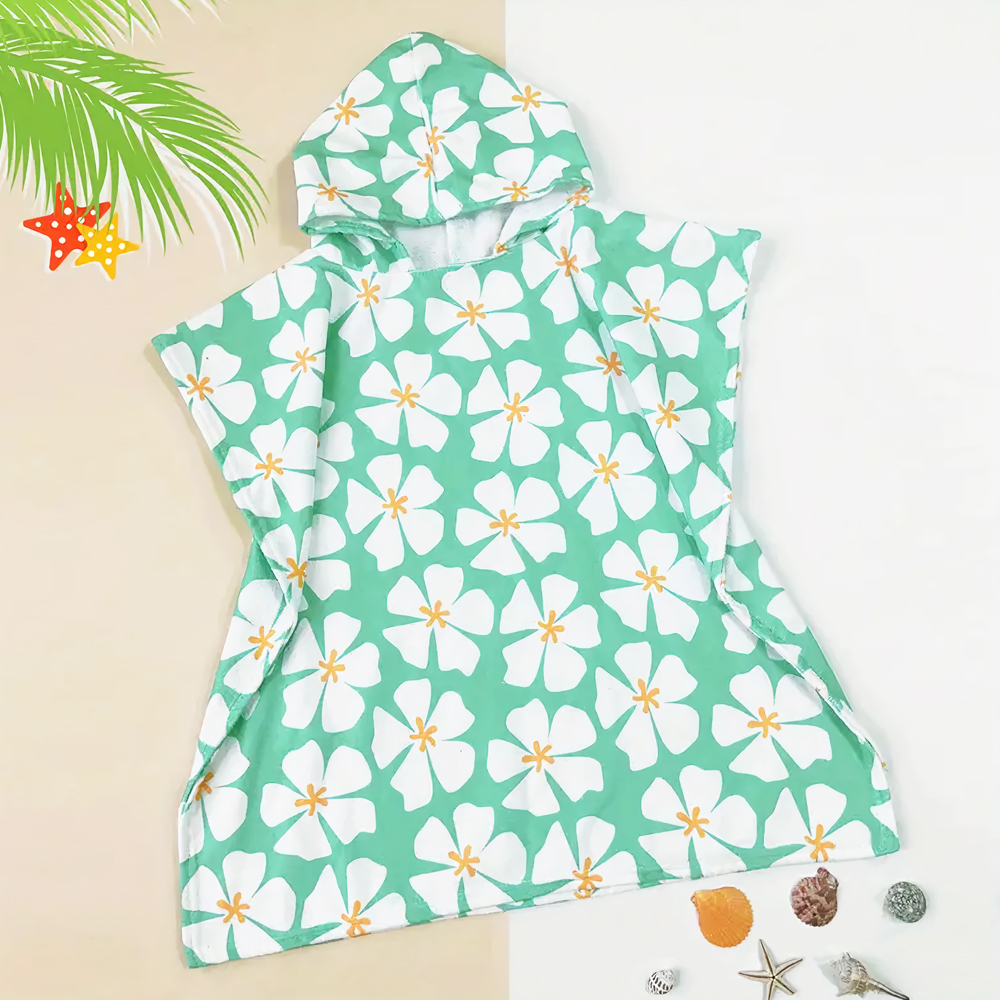 유아 아동 키즈 어린이 초등 아이 학생 비치 물놀이 수영 가운 샤워 타올 목욕 수건 후드