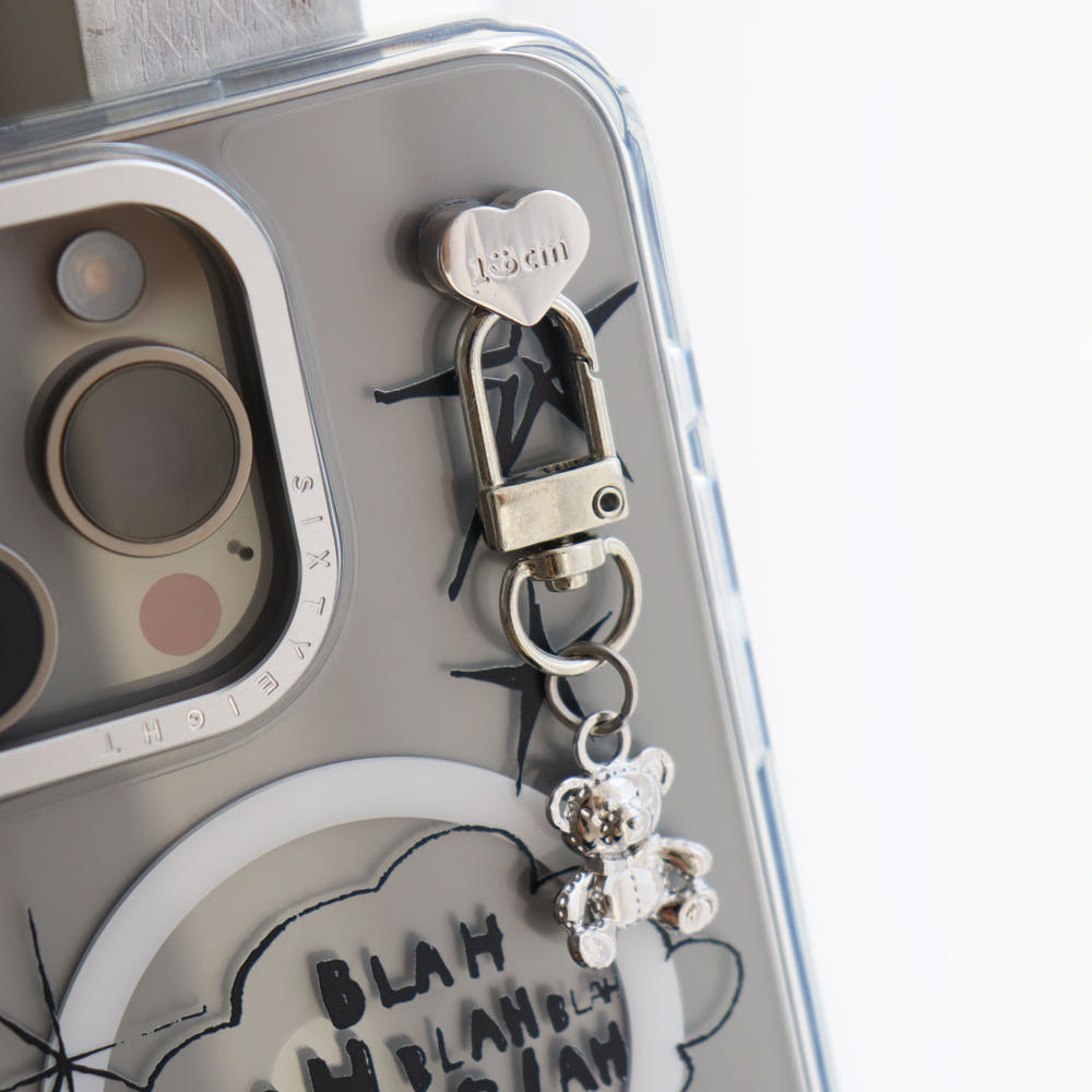 168cm 실버 베어 키링