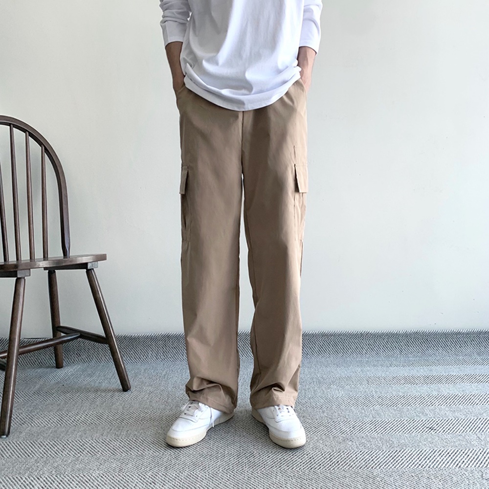 나일론카고팬츠 파라슈트팬츠 남자와이드팬츠 - 상세 이미지 3