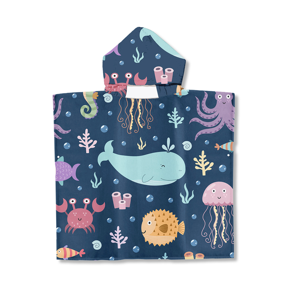 유아 키즈 아동 초등 아이 학생 어린이 비치 수영 물놀이 가운 샤워 목욕 타올 수건 후드