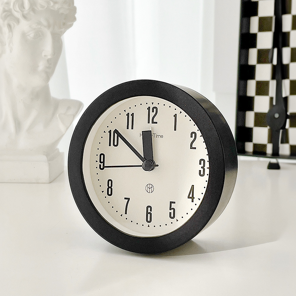 온마이무드 몽뜨 무소음 알람 탁상시계 탁상용 미니 알람시계