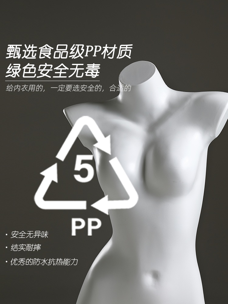 속옷 마네킹 쇼핑몰 디스플레이 모델 란 제 리 수영복 상반신 흰색 결합 - 상세 이미지 2