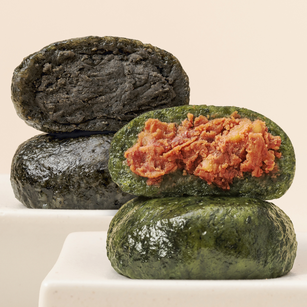 백년화편 찹쌀떡 반반세트 밥알 찹쌀떡 16개 밥알 흑임자 16개 개별포장 대한명인 떡집