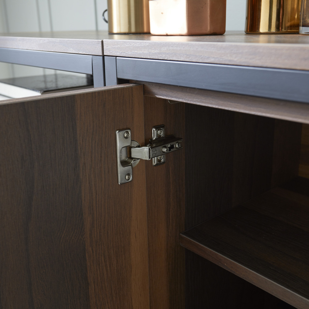 세 1800거실장 높은tv장테이블 멀바우 철제티비다이 오디오장식장