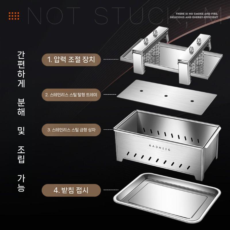 스텐 패티 누름틀 함박스테이크 떡갈비 메이커 1kg - 상세 이미지 4