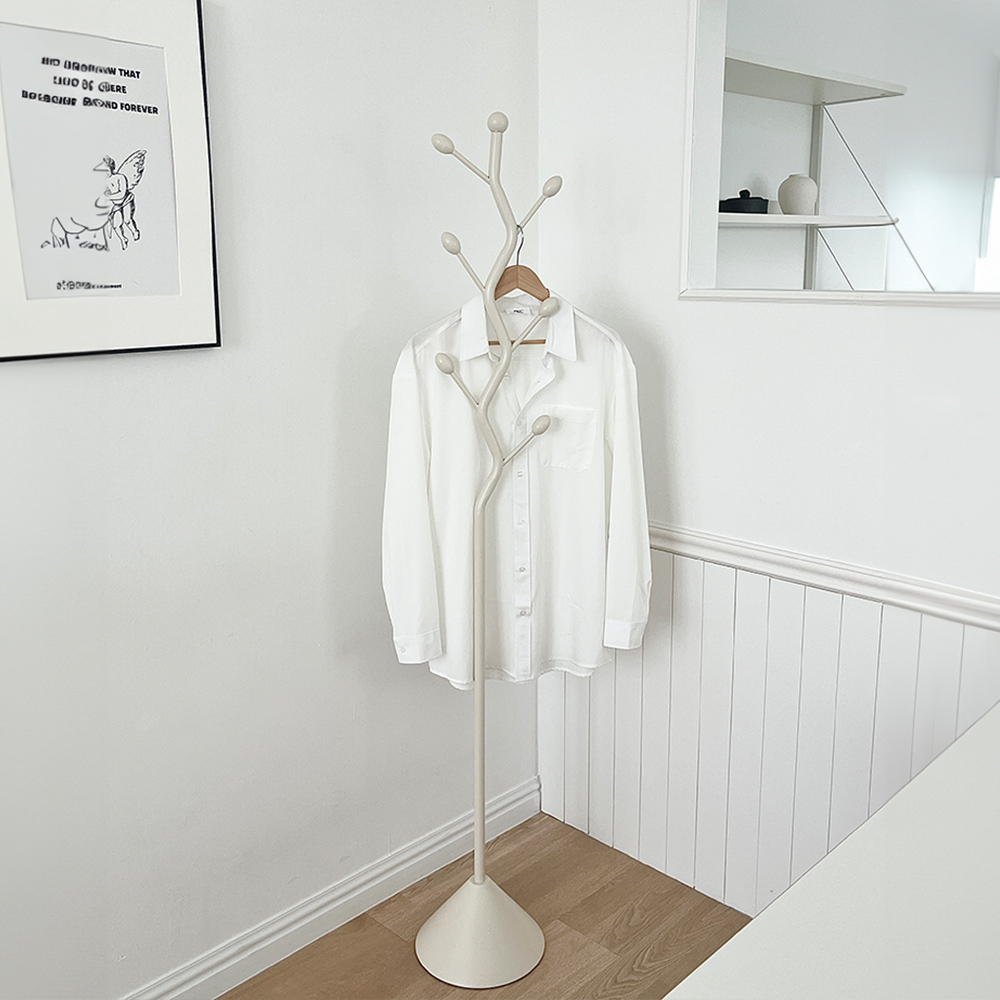 아티후크 스탠드행거 가지형 튼튼한 철제 고정식 행거 스탠드 옷걸이