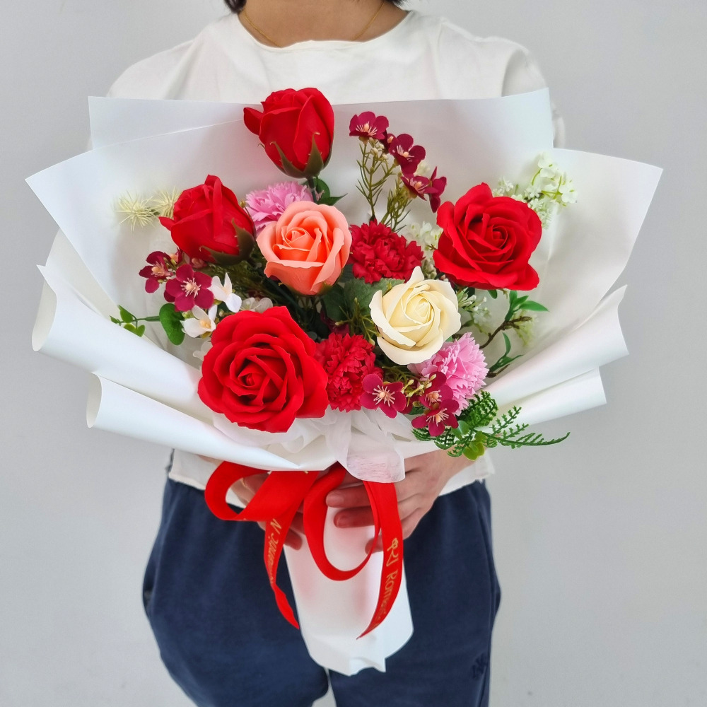 어버이날 카네이션꽃다발 장미 부모님 생신 꽃배달 - 상품 이미지
