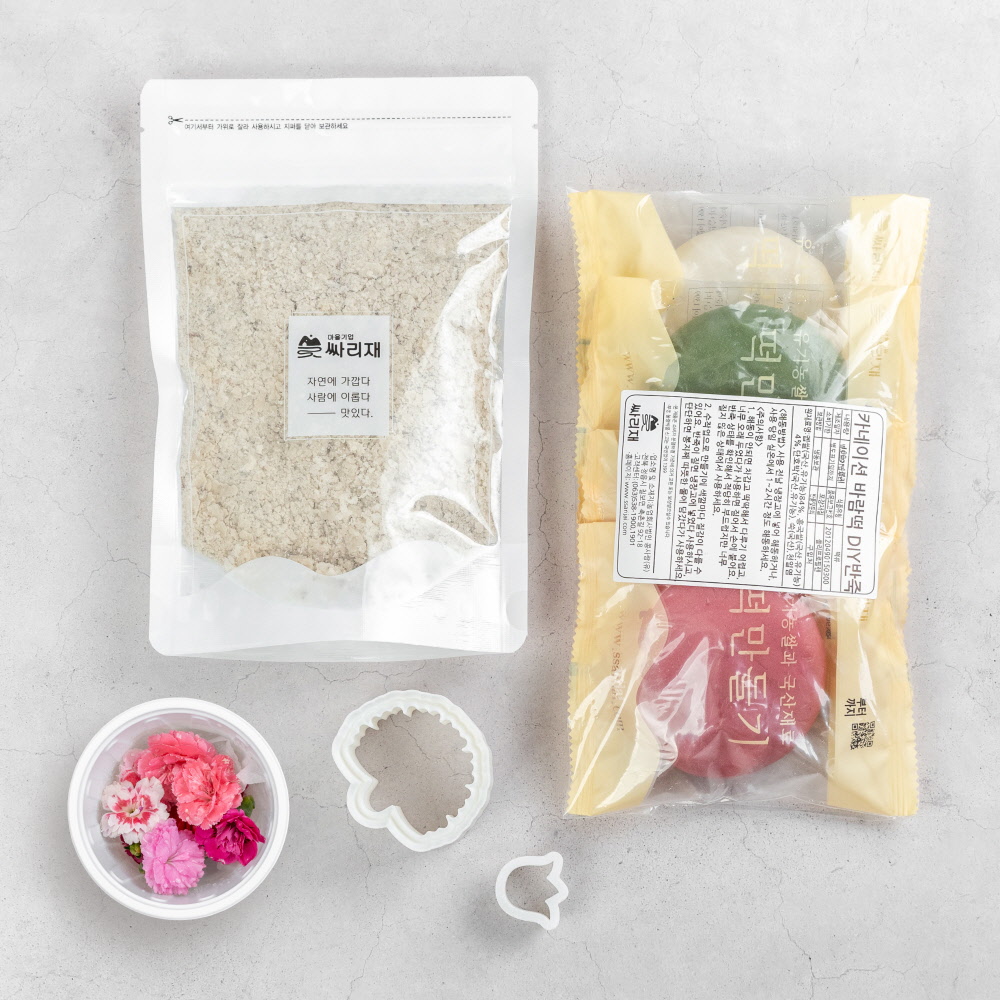 카네이션 말랑떡 DIY 키트 (반죽+팥앙금+도장) 바람떡 어버이날 가정의달 만들기 체험 - 상세 이미지 3