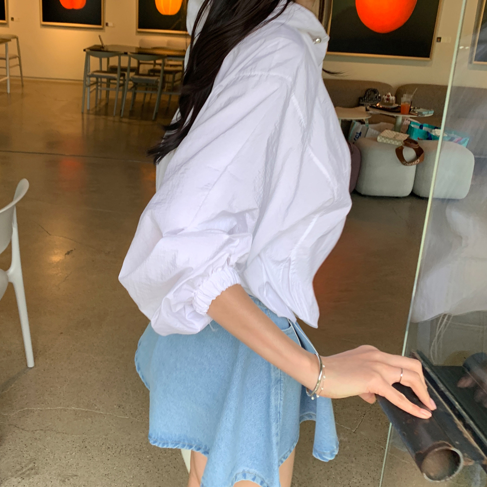 라비카 오버핏 후드 바람막이 점퍼 - 상세 이미지 2