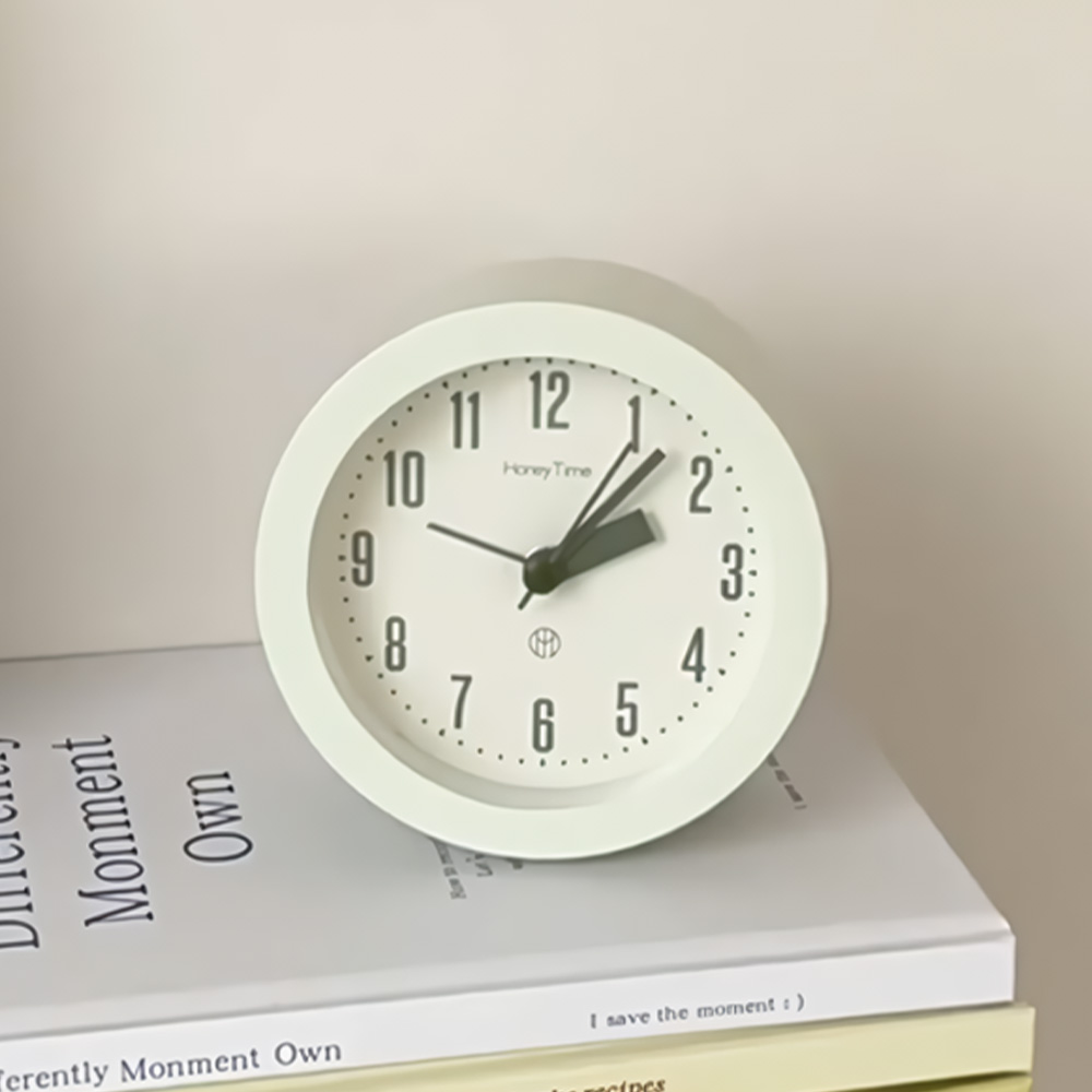 온마이무드 몽뜨 무소음 알람 탁상시계 탁상용 미니 알람시계