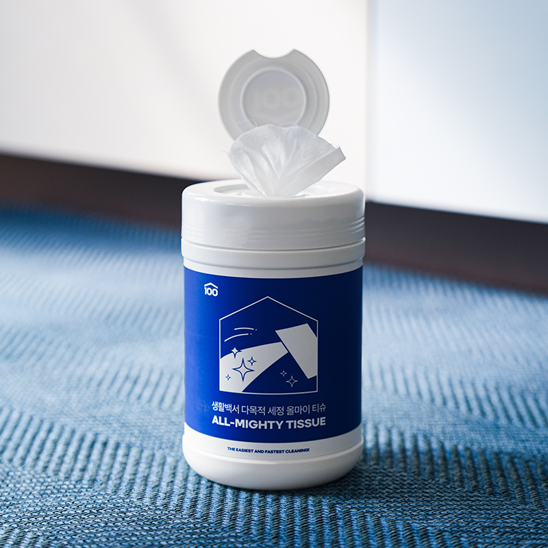 생활백서 기름때제거 주방 세정티슈 다목적 청소티슈 160매 제품 이미지