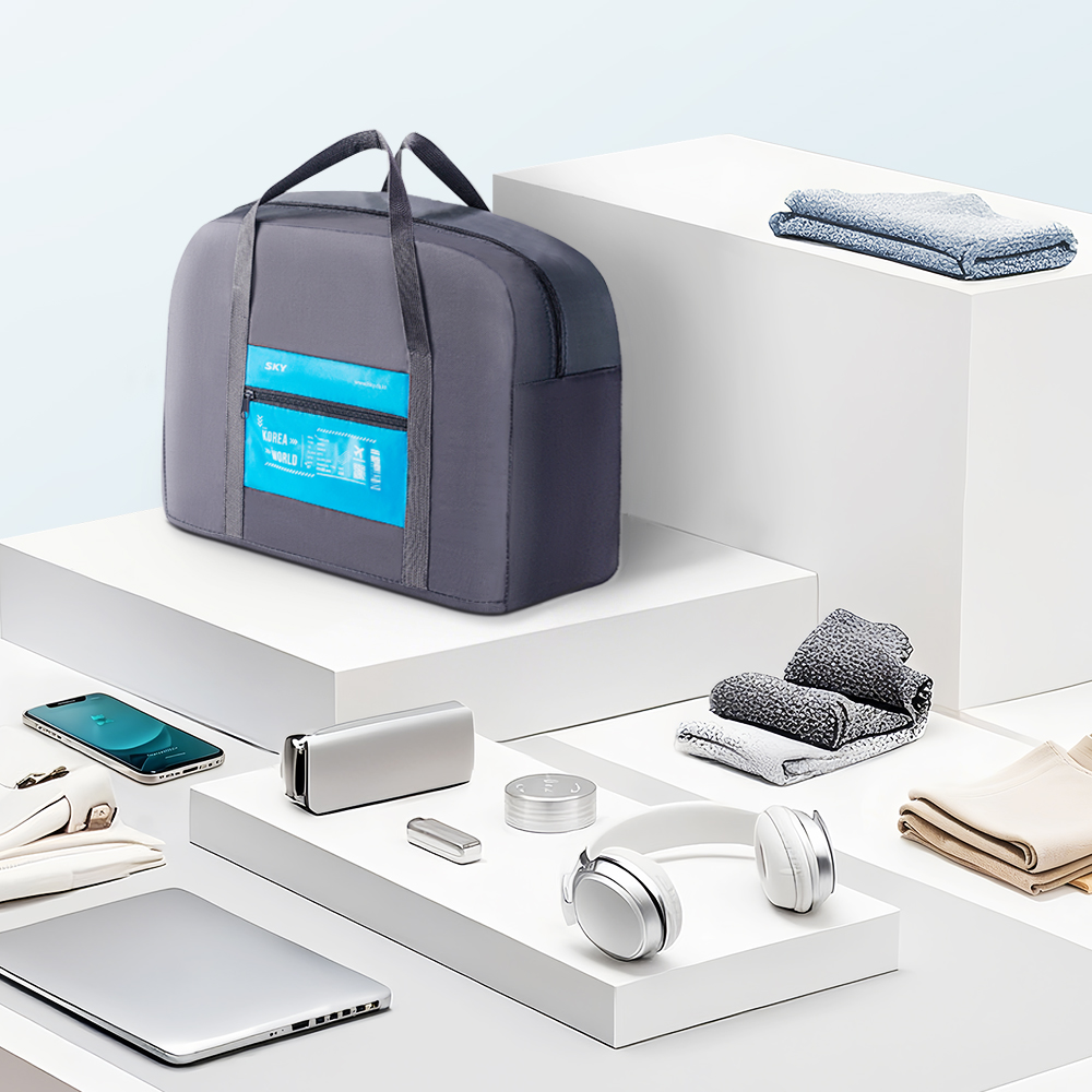 고 TB1 여행용 보스턴백 캐리어 보조가방 케리어 결합 짐가방 FREE(One size), 블루 이미지 7
