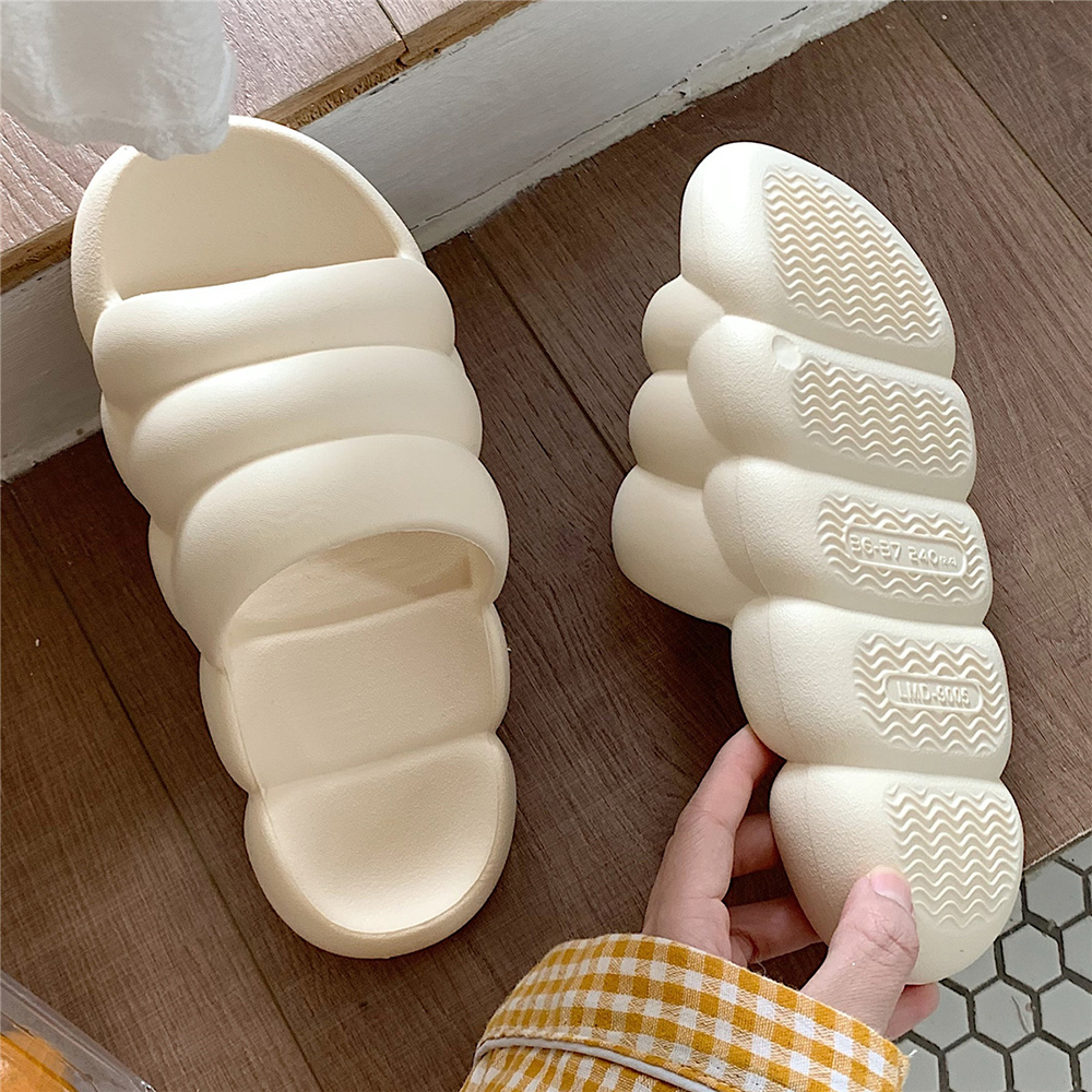 층간소음 뚱카롱 슬리퍼 푹신한 거실화 사무실 실내 슬리퍼 - 상세 이미지 3