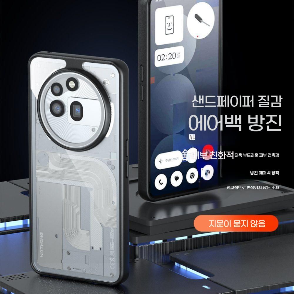 낫싱폰 3a 프로 케이스 투명 무광택 스킨 보호 렌즈 커버 - 상세 이미지 5
