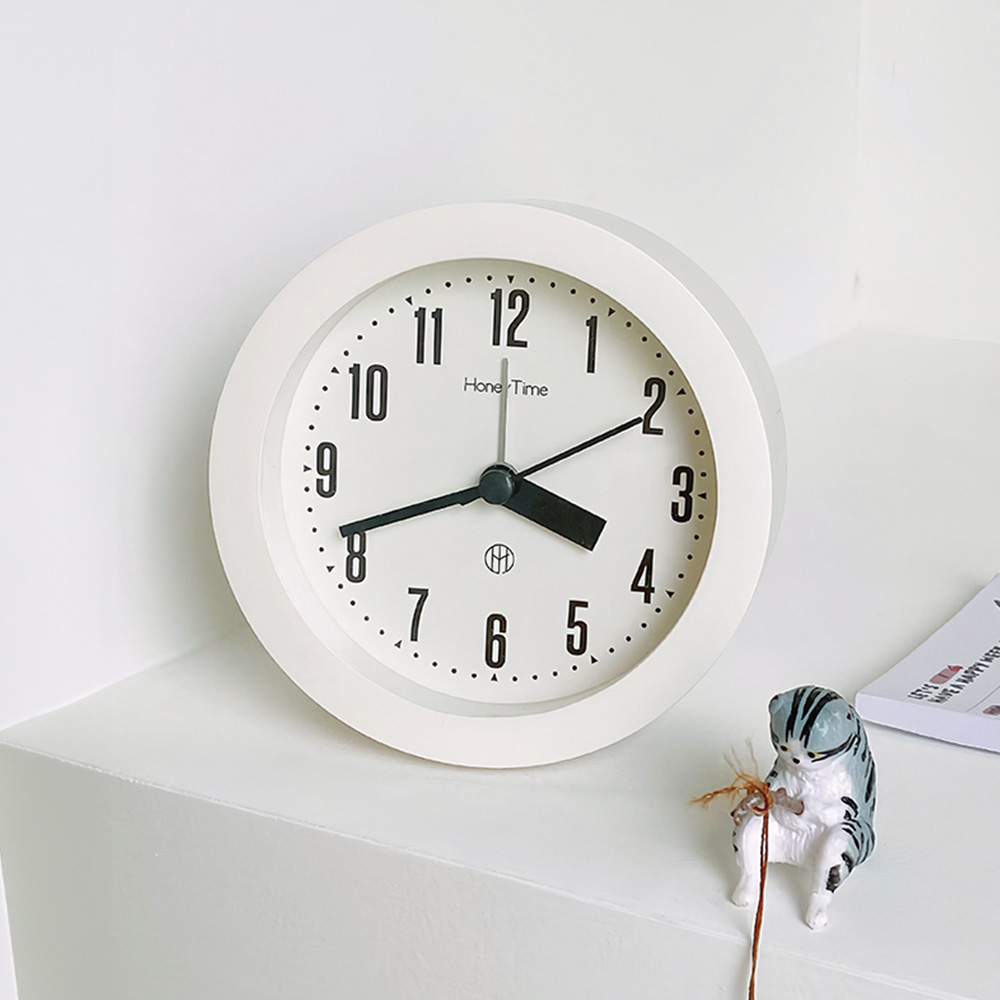 온마이무드 몽뜨 무소음 알람 탁상시계 탁상용 미니 알람시계