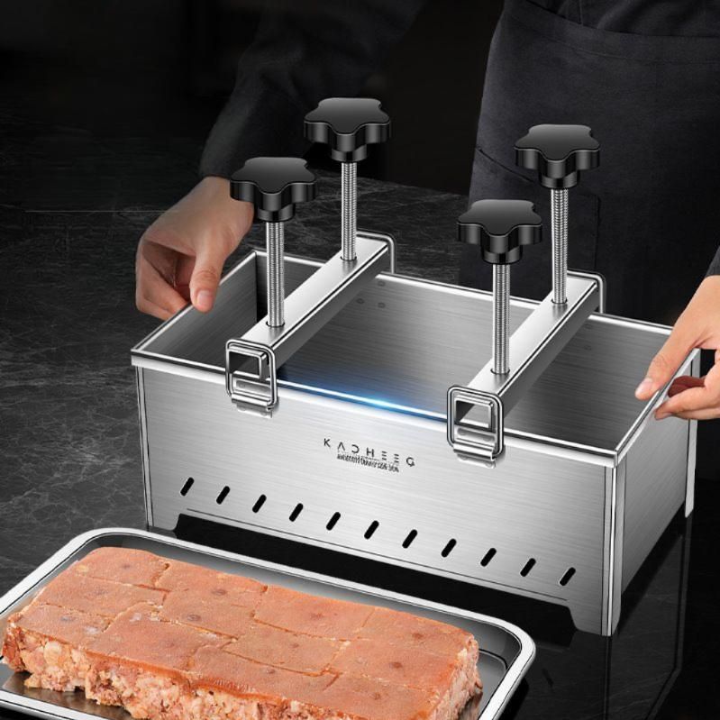 스텐 두부틀 수제 두부 편육 만들기 사각틀 3kg 5kg 5KG(하부강판 및 면포 포함) - 메인 이미지