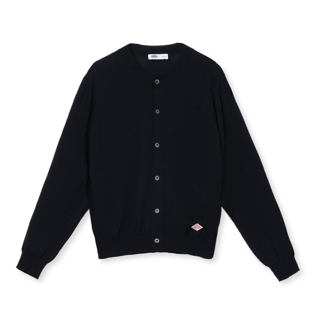 단톤 가디건 CREW NECK PUFF CARDIGAN 25SS 여자 니트 DNB251L102-0001 - 메인 이미지