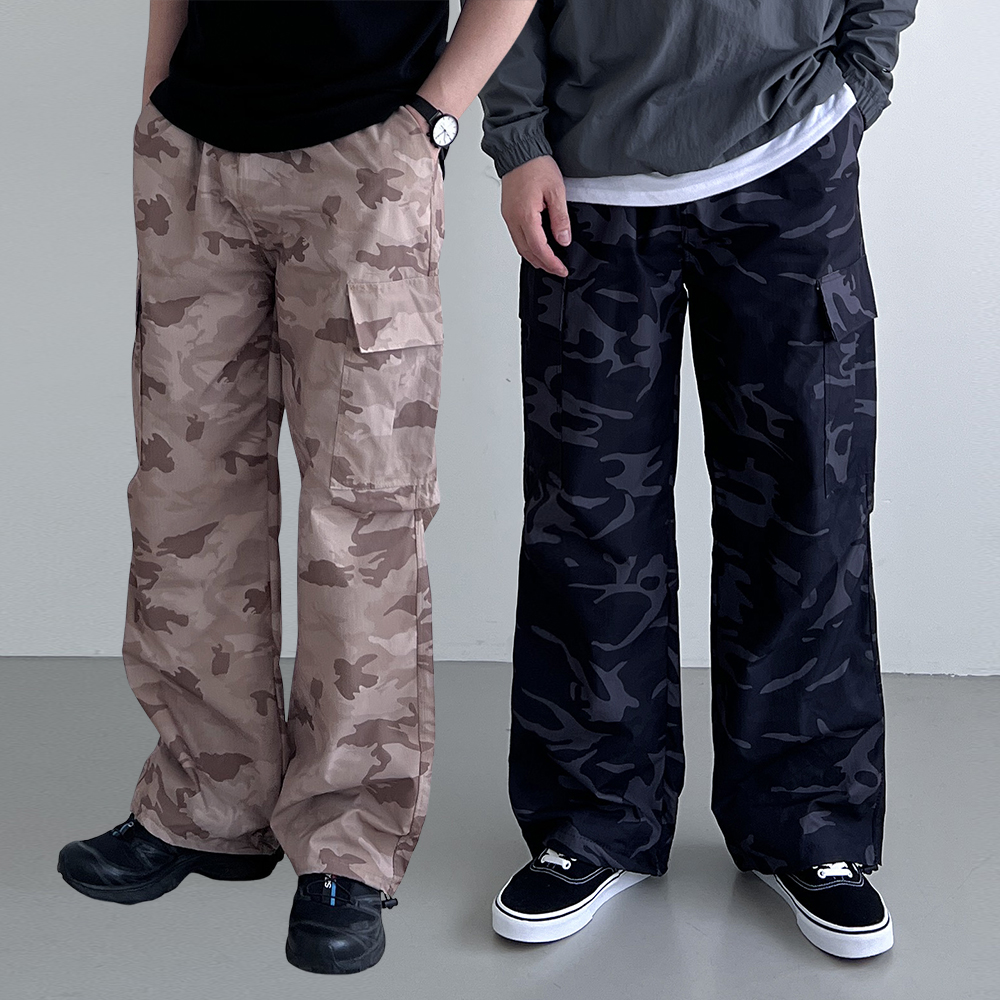 1+1 밀리터리바지 카모바지 밀리터리조거팬츠 남자통바지 카고작업복 - 상품 이미지