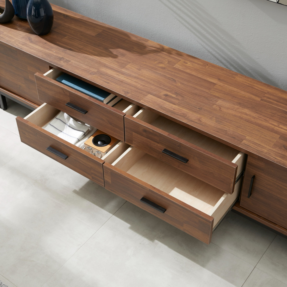 준 1600 다리형거실장 높은거실장2단 티브다이 안방티비장