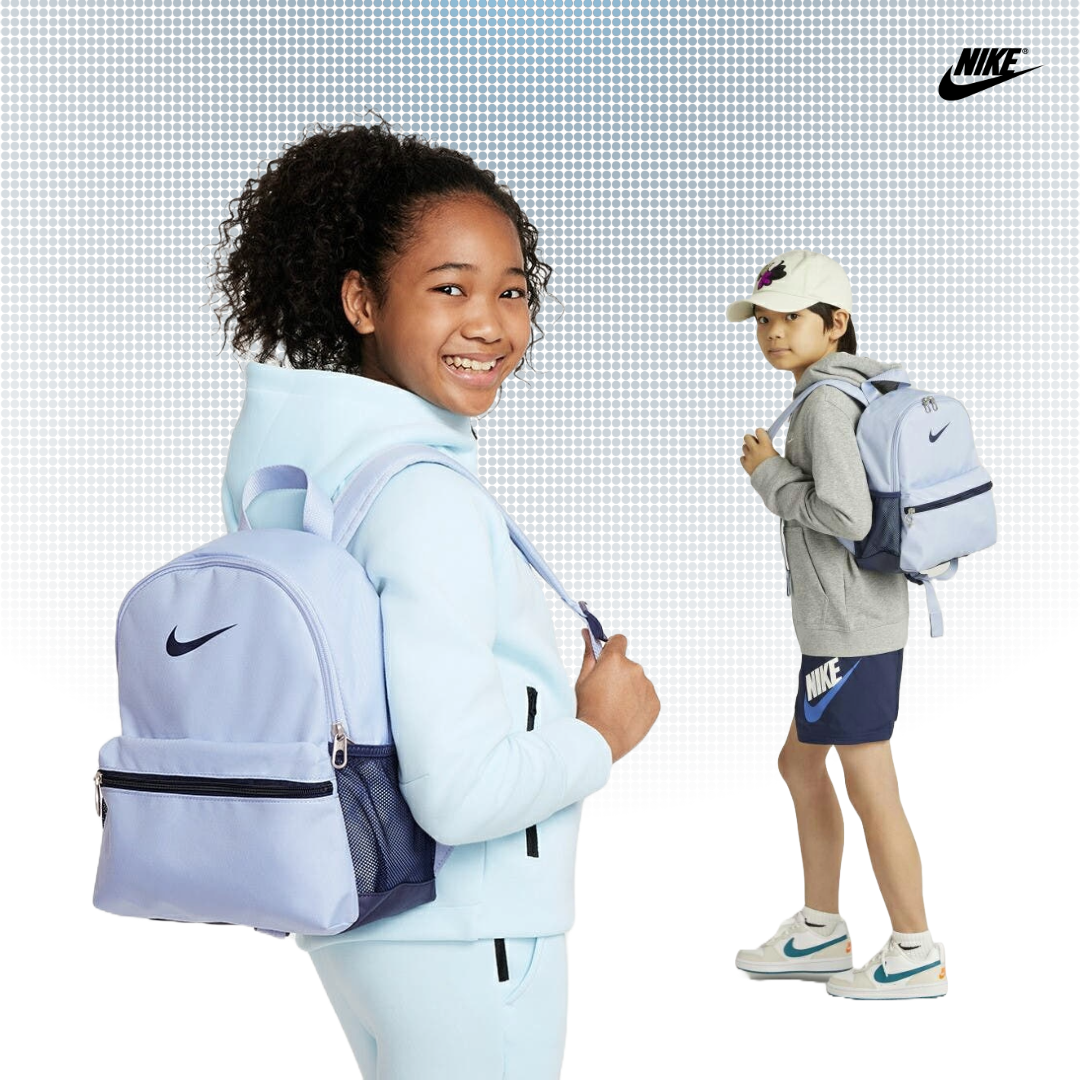 [국내매장판] 나이키 키즈 백팩 책가방 미니 초등학교 보조 신학기 학원 소풍 가방 라이트블루클래식(JDI)