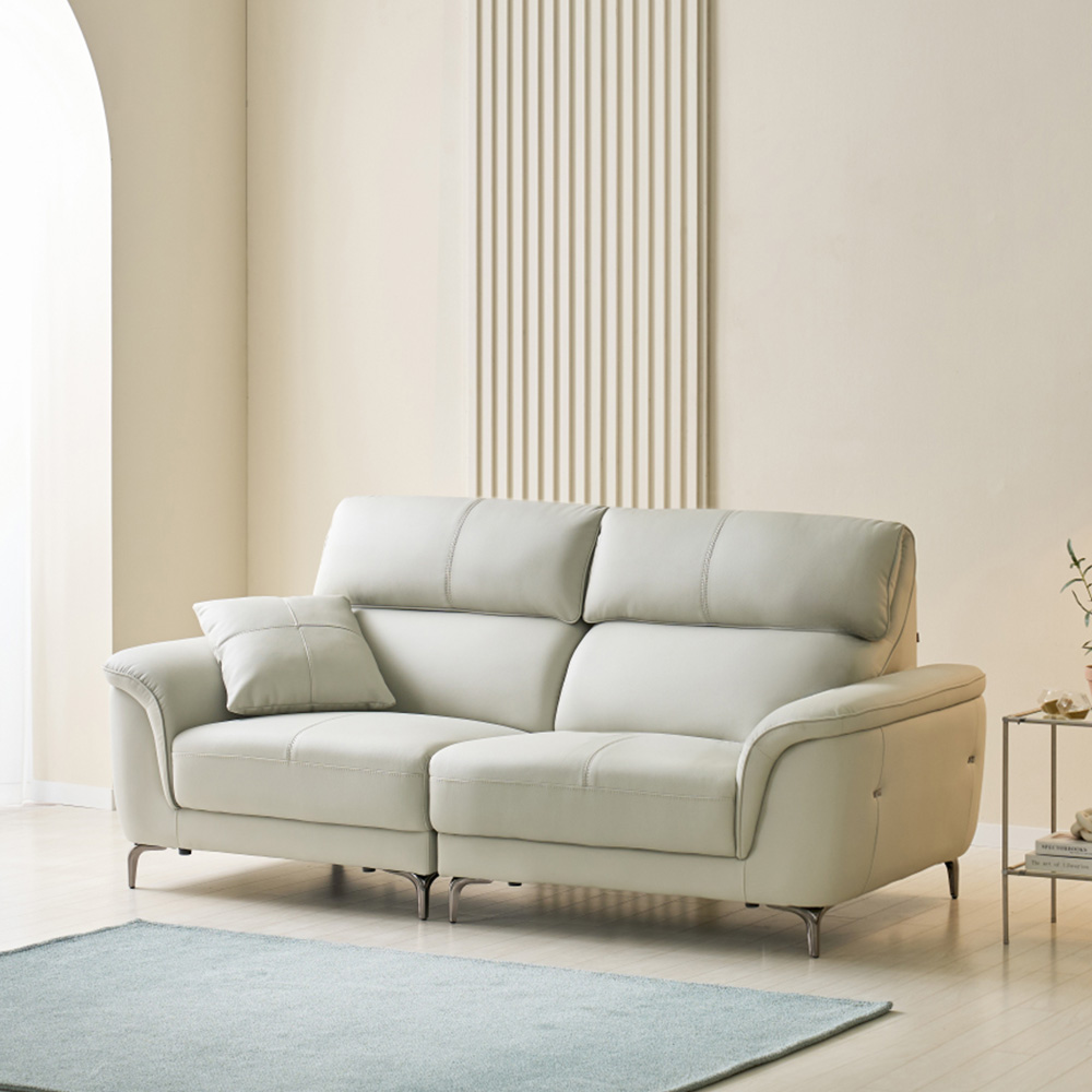 스코나 브라이 실리콘레더 가죽 3인 소파