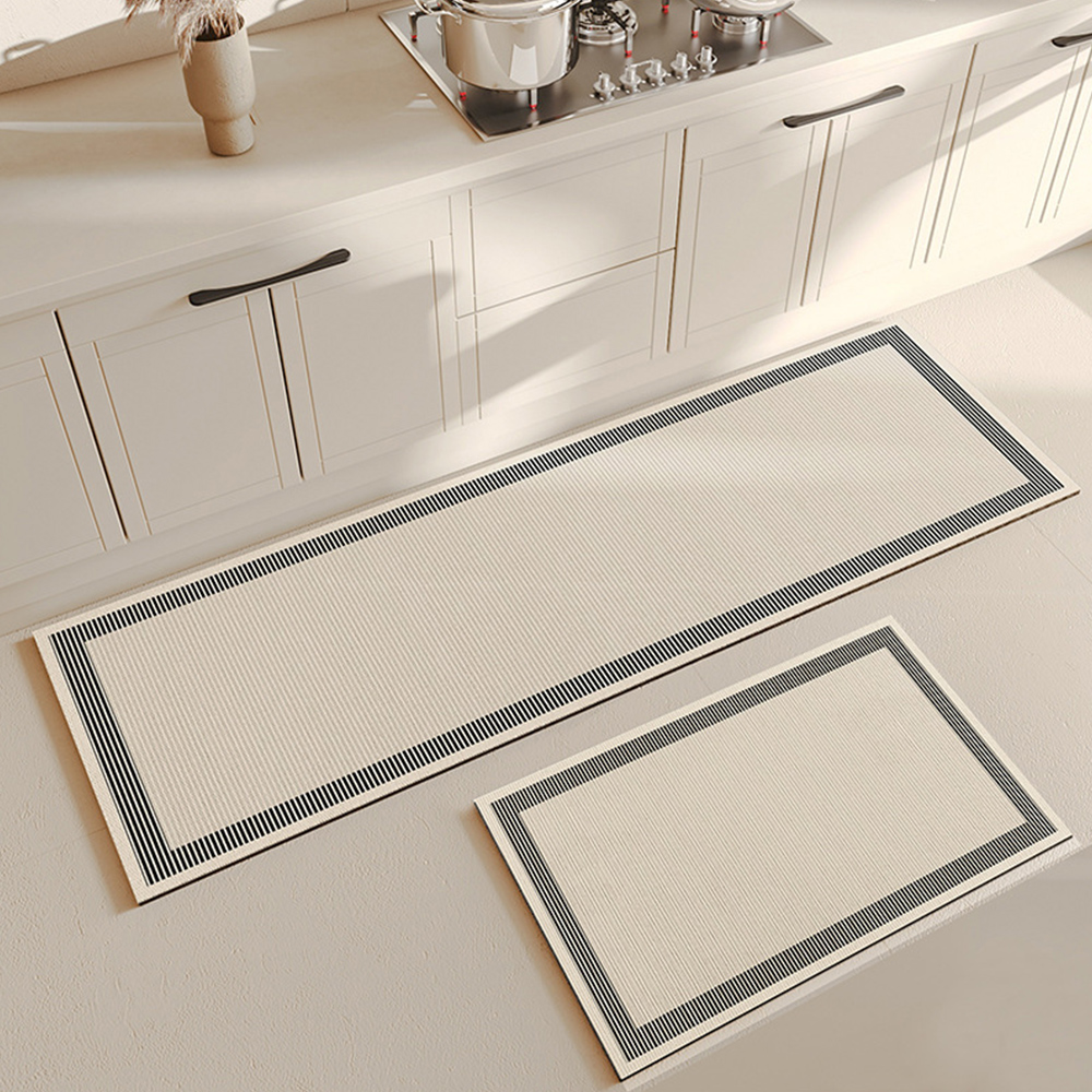 스퀘어 소프트 규조토 주방매트 빨아쓰는 부엌 푹신한 발매트 S