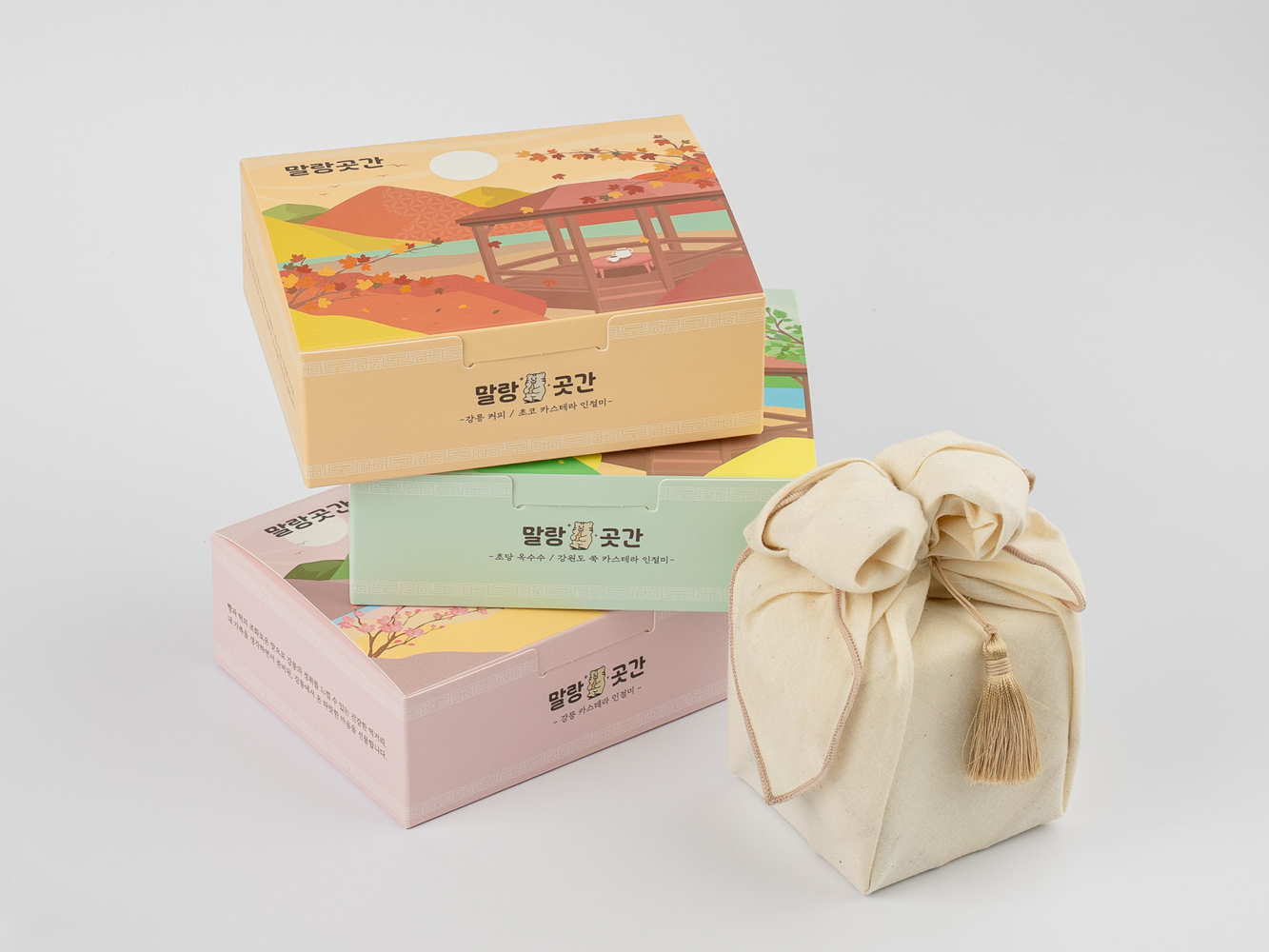 [말랑곳간] 카스테라 인절미 260g 초당 옥수수, 쑥, 초코, 당일제조 식사대용 답례품떡 - 상세 이미지 5