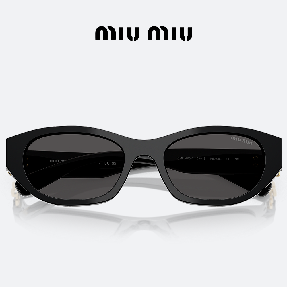 미우미우 리가드 선글라스 MIUMIU 0MUA03SF 16K08Z 캣아이 뿔테 - 상세 이미지 3