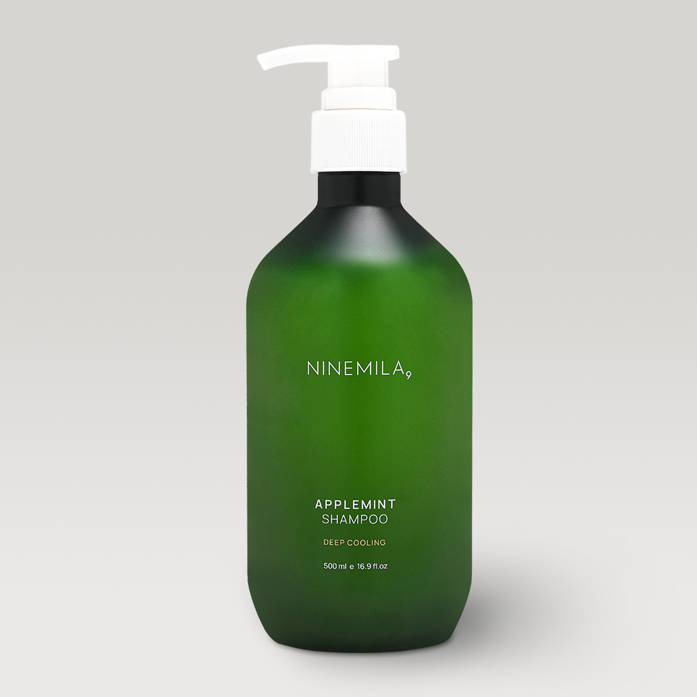 나인밀라 애플민트 지성두피용 탈모샴푸 본품 (+ 리필 추가선택) 레몬향, 500ml, 1개