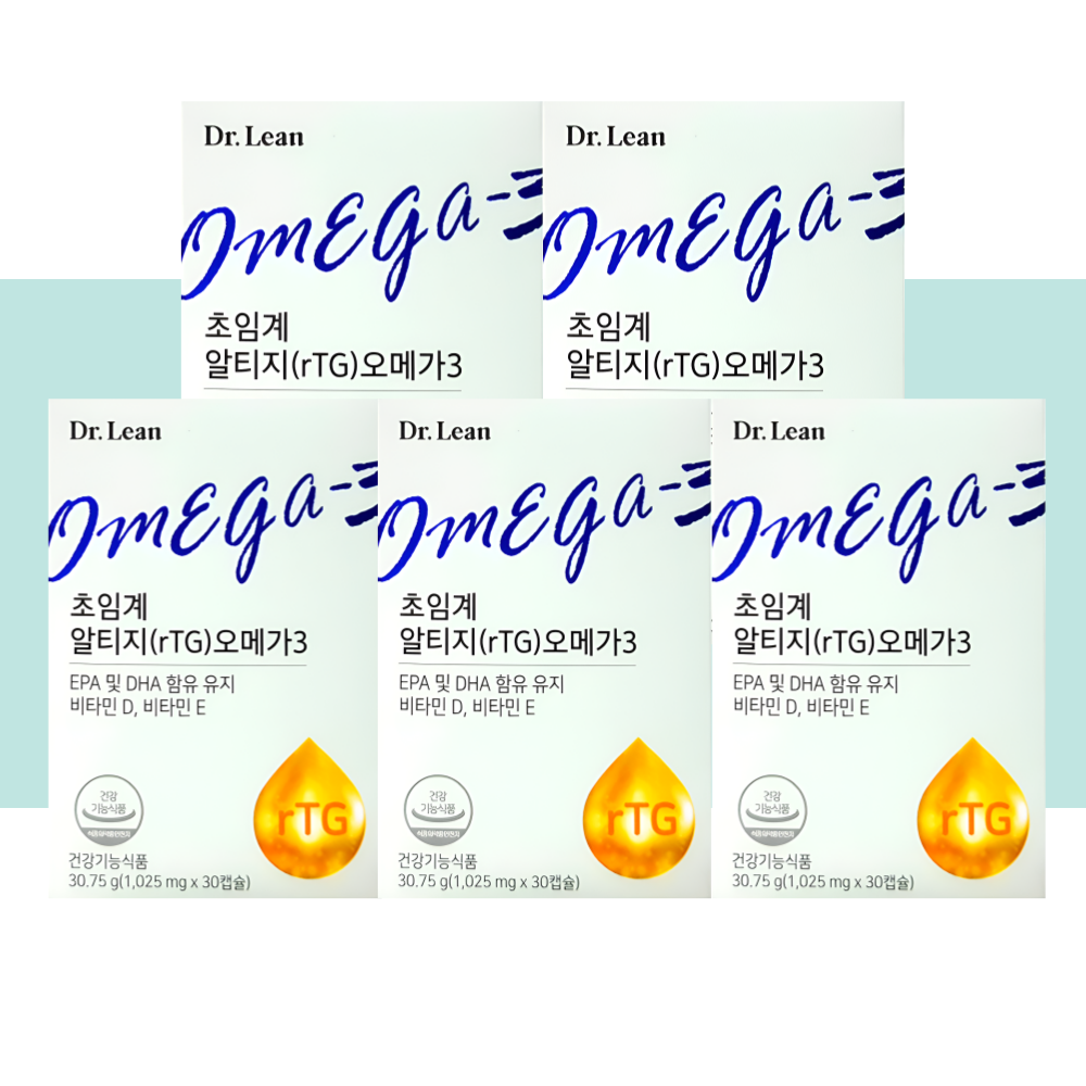 닥터린 초임계 알티지 오메가3 rTG 30캡슐X5박스
